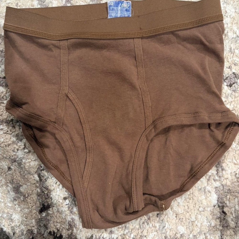 BVD Military Brown Briefs Size 32"